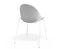 Pebble Chair White Upholstered Vintage Seat