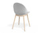Pebble Chair White Upholstered Vintage Seat