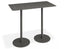 Roku Rectangle High Bar Table - Outdoor - Charcoal