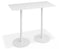 Roku Rectangle High Bar Table - Outdoor - White
