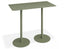 Roku Rectangle High Bar Table - Outdoor - Matte Green