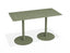 Roku Rectangle Cafe Table - Outdoor - Eucalyptus Green