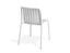 Roku Dining Chair - Outdoor - White - Chair with Sandy Grey Cushion