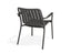 Roku Lounge Chair - Outdoor - Charcoal - Chair with Granite Grey Cushion