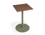 Roku Spotted Gum Cafe Table - Outdoor - Eucalyptus Green