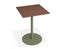Roku Spotted Gum Cafe Table - Outdoor - Eucalyptus Green