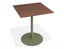 Roku Spotted Gum Cafe Table - Outdoor - Eucalyptus Green