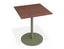 Roku Spotted Gum Cafe Table - Outdoor - Eucalyptus Green