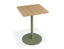 Roku Cafe Teak Table - Outdoor - Eucalyptus Green