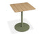 Roku Cafe Teak Table - Outdoor - Eucalyptus Green