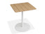 Roku Cafe Teak Table - Outdoor - White
