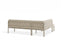 Seville Config H Corner Sofa - Latte - Outdoor