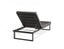 Serra Sun Lounge - Charcoal - Single