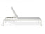 Alvor Sun Lounge - White - Light Grey Mesh