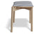 Andi Low Stool - Natural - Custom Upholstered