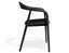 Arki Armchair - Black Ash with Pad - with Vintage Green Vegan Leather Cushion