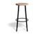 Atlas Bar Stool - Black - Natural Seat