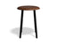 Atlas Low Stool - Black - Vintage PU Seat - 46cm Low Height - Green PU Seat