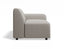 Atticus Modular Sofa Section - Right Arm - Oyster Grey