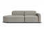 Atticus Modular Sofa - Config F or G Curved Open End - Oyster Grey