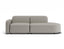 Atticus Modular Sofa - Config F or G Curved Open End - Oyster Grey