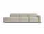 Atticus Modular Sofa - Config H or I Curved Open End - Ivory Cream