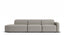 Atticus Modular Sofa - Config H or I Curved Open End - Oyster Grey