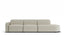 Atticus Modular Sofa - Config H or I Curved Open End - Ivory Cream