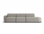 Atticus Modular Sofa - Config H or I Curved Open End - Oyster Grey