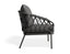 Kara Lounge Chair - Outdoor - Single - Charcoal - Granite Grey Cushions