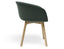 Lonsdale Armchair - Natural - Green Fabric