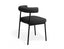 Marlowe Dining Chair - Black Legs - Anthracite Fabric