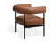 Marlowe Occasional Chair - Black Legs - Retro Brandy PU