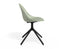 Pebble Chair Mint Green with Shell Seat - Swivel Base - Black