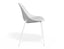 Pebble Chair White Upholstered Vintage Seat