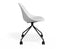 Pebble Chair White Upholstered Vintage Seat