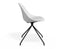 Pebble Chair White Upholstered Vintage Seat