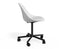 Pebble Chair White Upholstered Vintage Seat