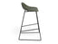 Pop Stool - Black Frame and Upholstered Vintage Green Seat