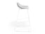 Pop Stool - White Frame and Upholstered White Seat