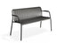Roku Garden Bench 125cm - Outdoor - Charcoal