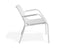 Roku Lounge Chair - Outdoor - White - Chair with Green Cushion