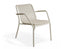 Roku Lounge Chair - Outdoor - Latte - Chair with Husk Cushion
