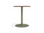 Roku Spotted Gum Cafe Table - Outdoor - Eucalyptus Green