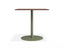 Roku Spotted Gum Cafe Table - Outdoor - Eucalyptus Green