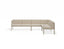 Seville Config D Corner Sofa - Latte - Outdoor