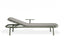 Verano Sun Lounge - Eucalyptus Green - with Side Table - Granite Grey Cushions