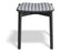 Andi Low Stool - Black - Custom Upholstered
