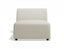 Atticus Modular Sofa Section - Armless - Ivory Cream