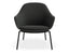 Core Lounge Chair - 4 Post Base - Dark Grey